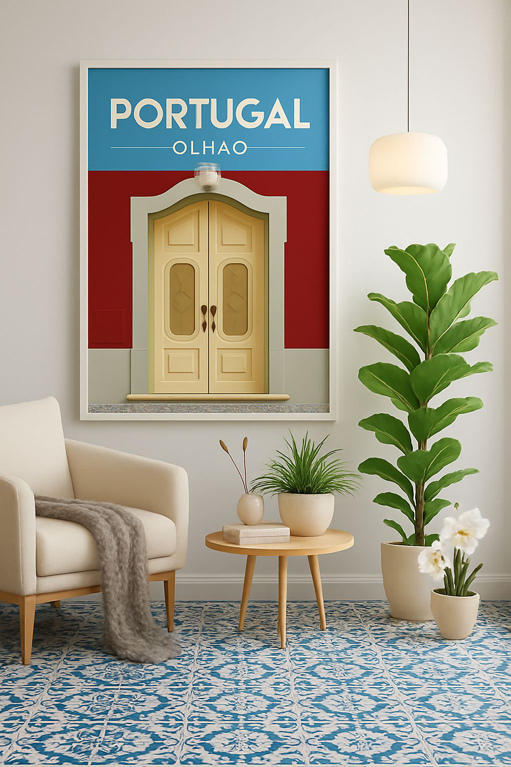 Olhao door series #3 Art Poster 16” x 24”