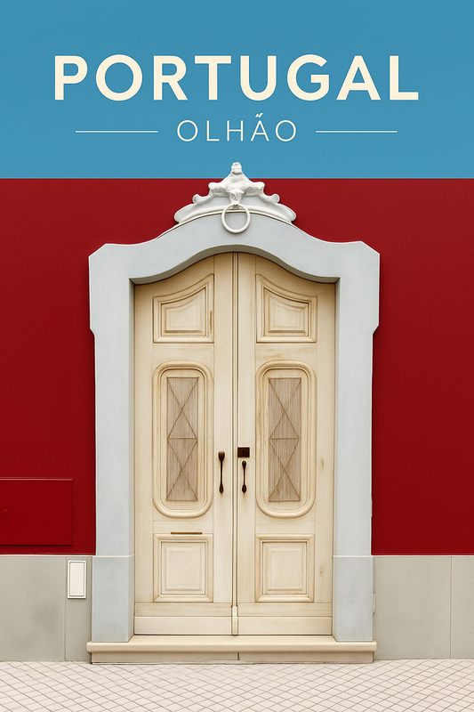 Olhao door series #3 Art Poster 16” x 24”